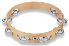 Latin Pundistussoittimet Tambourine Pro 10 in Single Row Tambourin - Aluminium (LP380A-AL)