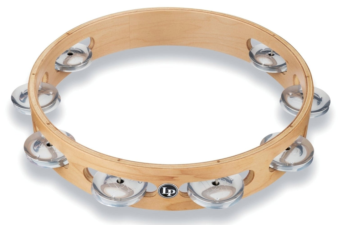 Latin Pundistussoittimet Tambourine Pro 10 in Single Row Tambourin - Aluminium (LP380A-AL)