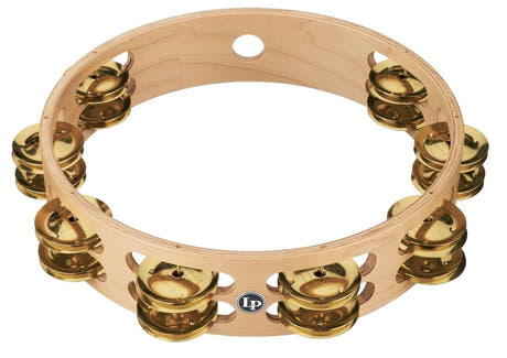 Latin Pundistussoittimet Tambourine Pro 10 in Double Row - LP380B-BR (LP380B-BR)