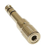 Adapteri 3,5mm Stereo Jack 6,3mm Stereo Jack (Kulta)