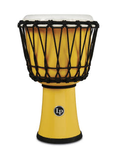 Latin Pundistussoittimet Djembe World 7-inch Rope Tuned Circle - Yellow (LP1607YL)