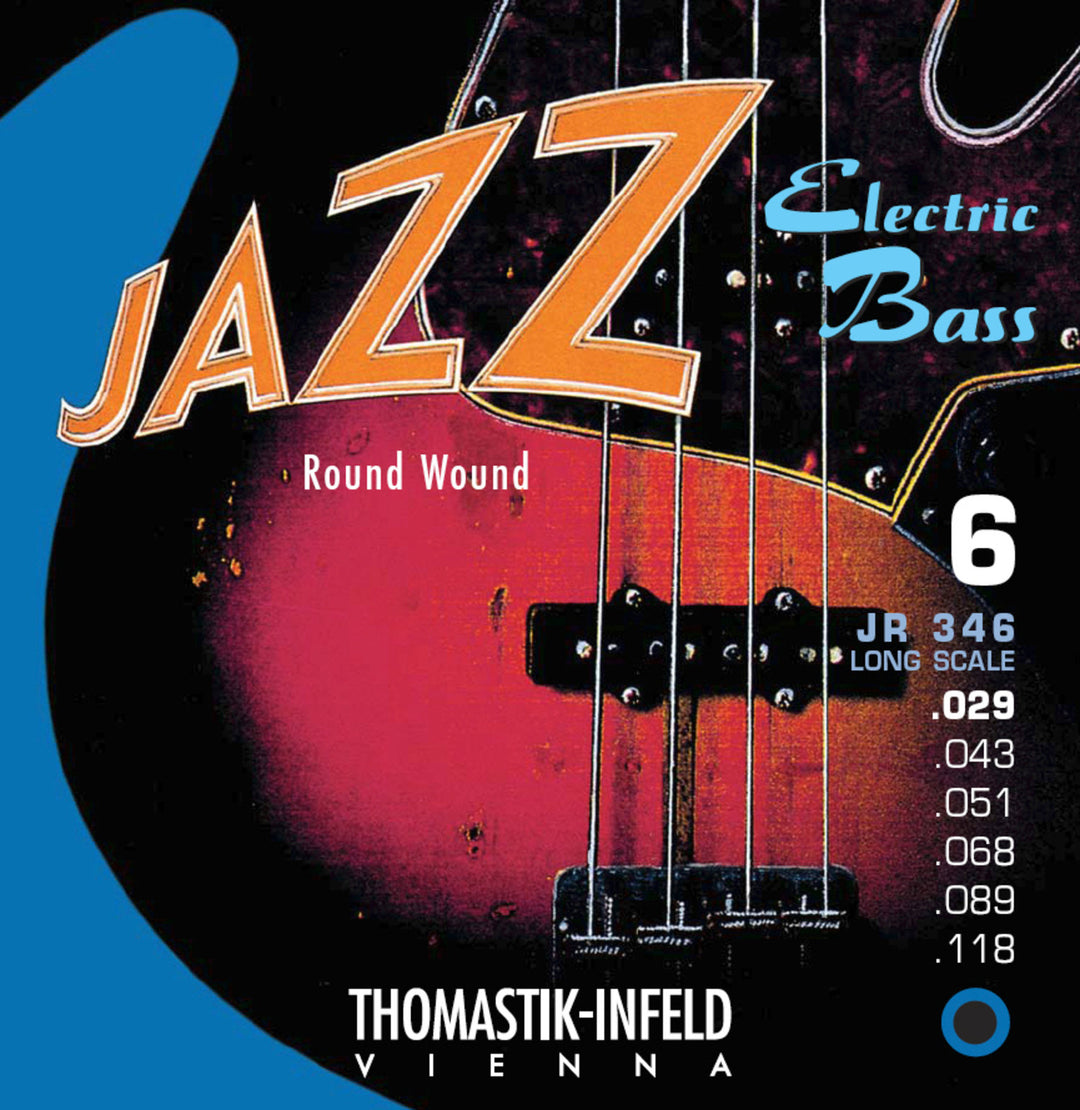 Thomastik-Infeld E-Bass Strings Jazz Bass series nickel round wound roundcore – Set 6-kielinen (JR346)