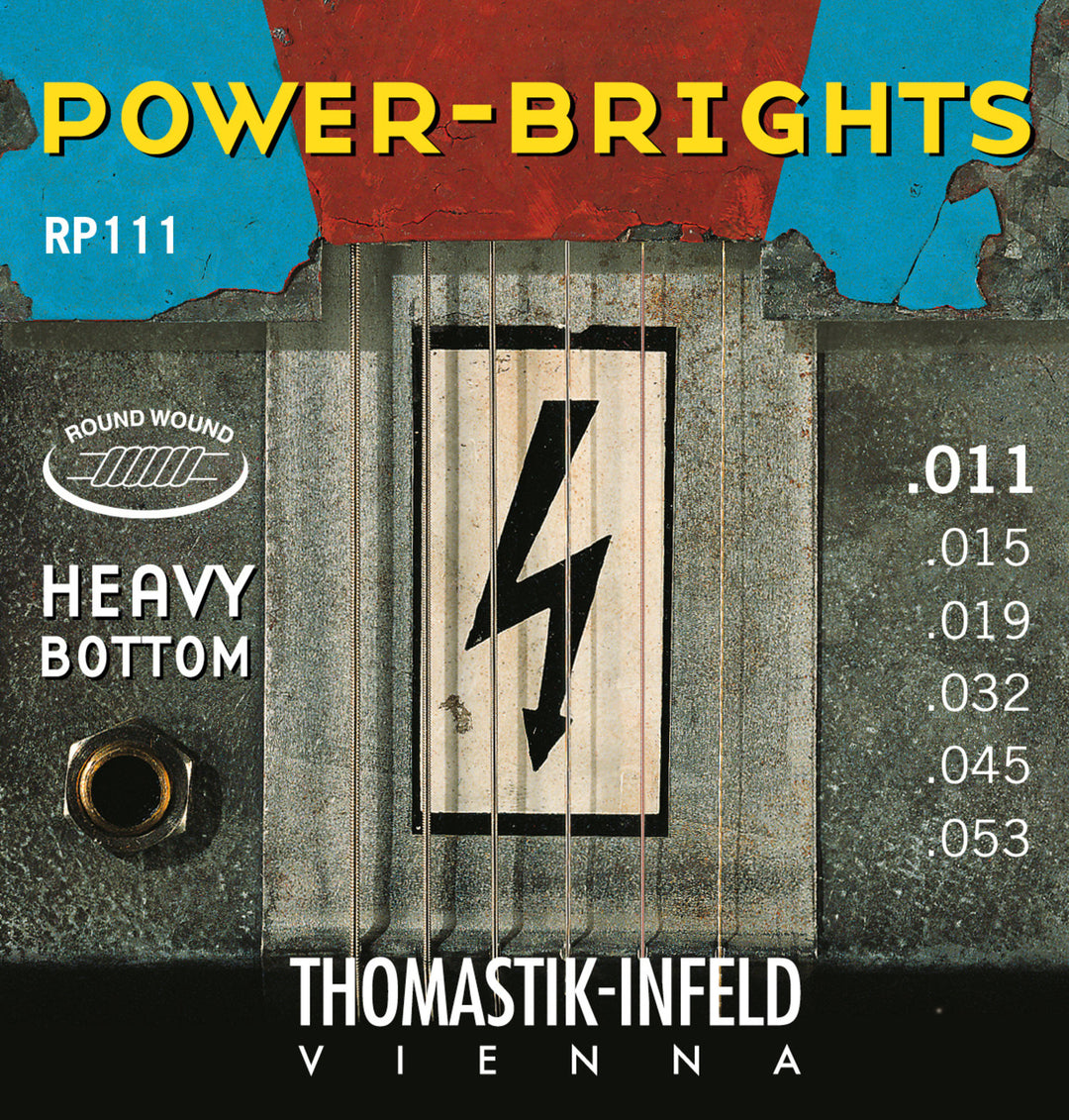 Thomastik-Infeld kielet E-kitaralle Power Brights Series - Set 011 heavy (RP111)