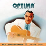 Optima akustisen kitaran kielet Hot Club Gypsyfire hopeapinnoitetut - setti lenkkipäällä (1757L)