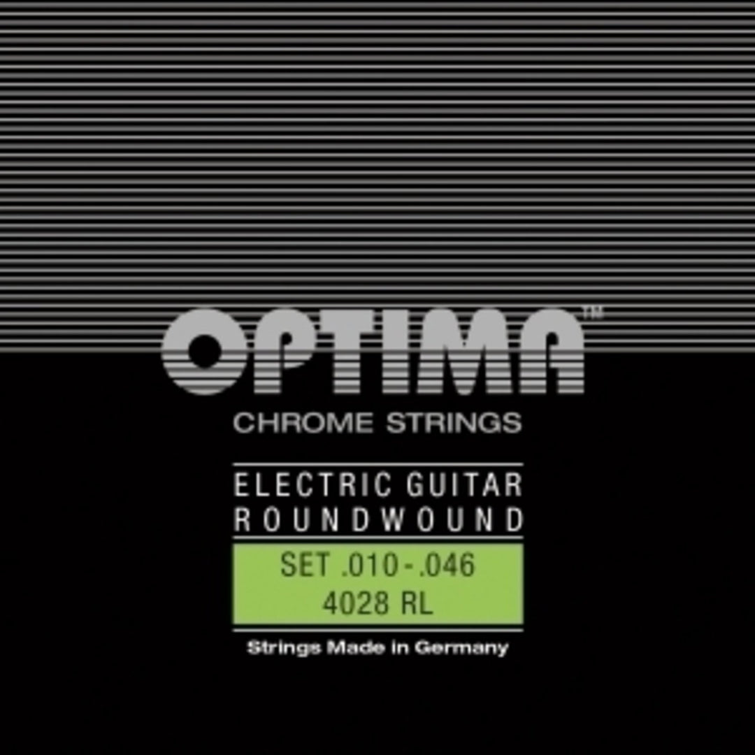 Optima Kielisarjat sähkökitaraan Chrome stringsit round wound - Set (4028RL)