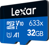 Lexar 633X microSDHC/SDXC Micro SD-kortti (32 GB)