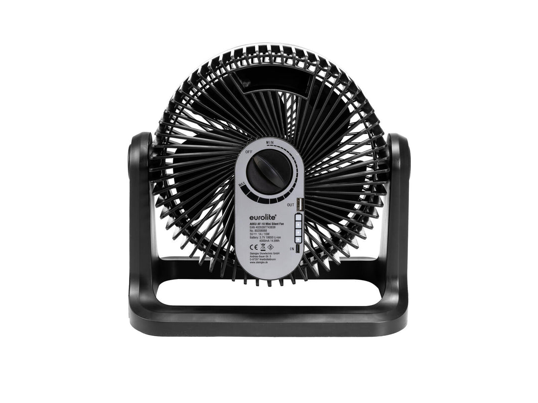 EUROLITE AKKU AF-10 Mini Silent -tuuletin