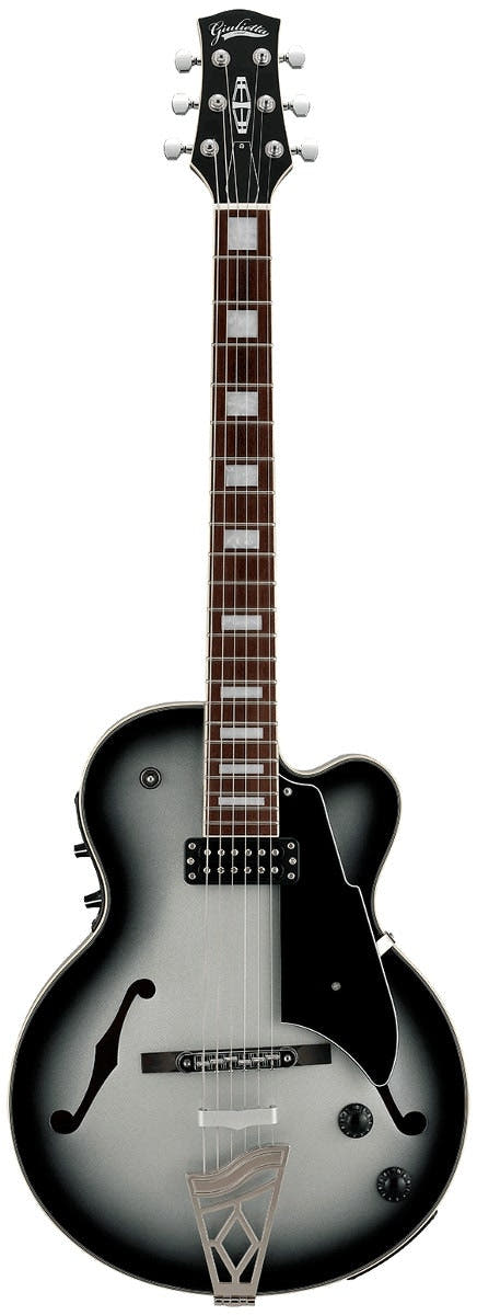 VOX Giulietta VGA-5TD archtop-sähkö Kitarat, haalistunut hopea