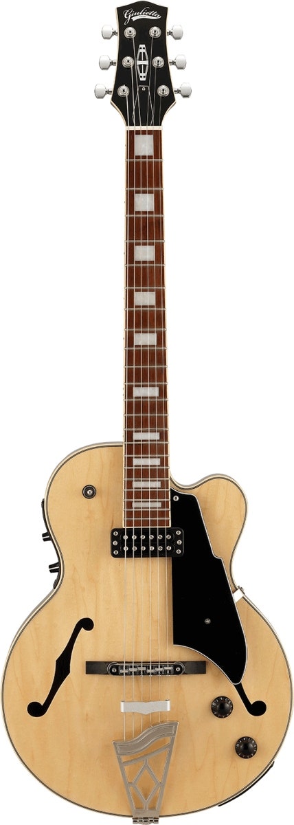 VOX Giulietta VGA-5TD archtop-sähkö Kitarat, Natural Gun M