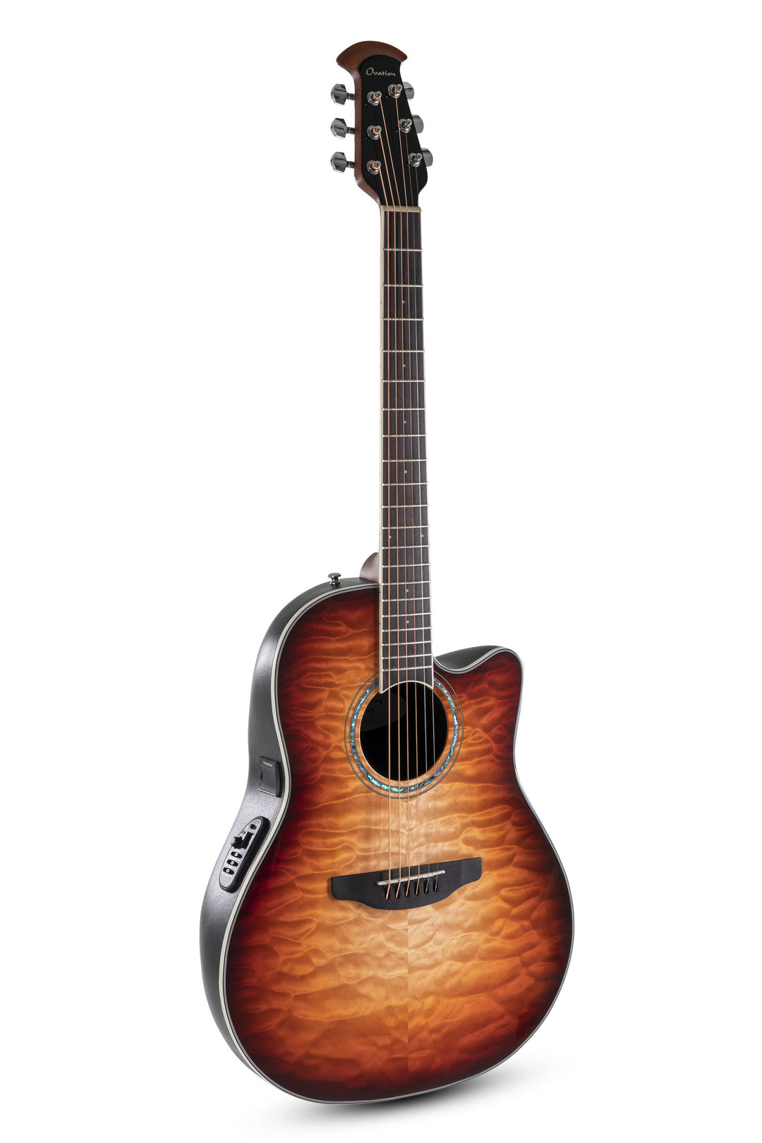 Ovation E-Acoustic Kitarat Celebrity Standard Plus Mid Cutaway - Cognac Burst Gloss (CS24X-7C-G)