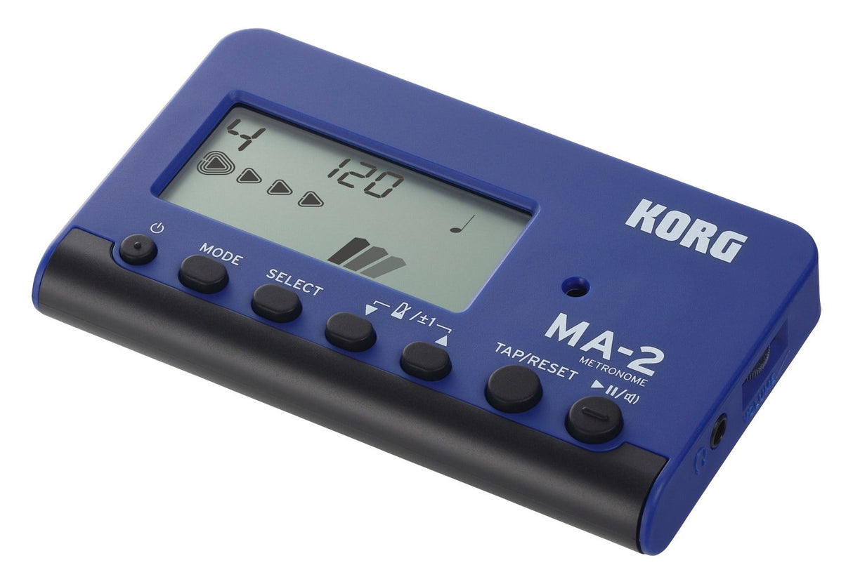 KORG MA-2-BLBK Metronome, Blue and black.