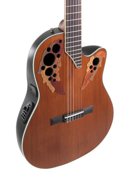 Ovation E-Acoustic klassinen kitara Celebrity MS Classic Nylon - Natural Gloss (CE44C-4A-G)