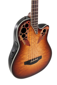Ovation-sähköbassot Celebrity E-Acoustic bass 4-kielinen – Cognac Burst (CEB44X-7C-G)