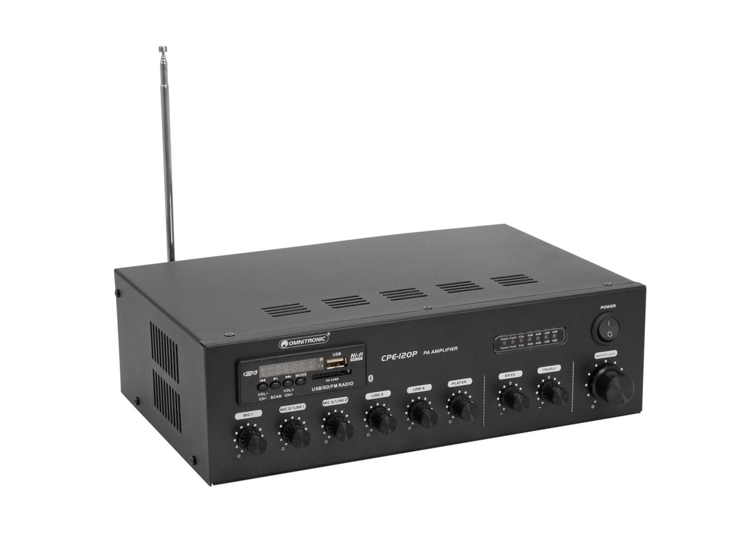 OMNITRONIC CPE-120P PA-sekoitusvahvistin