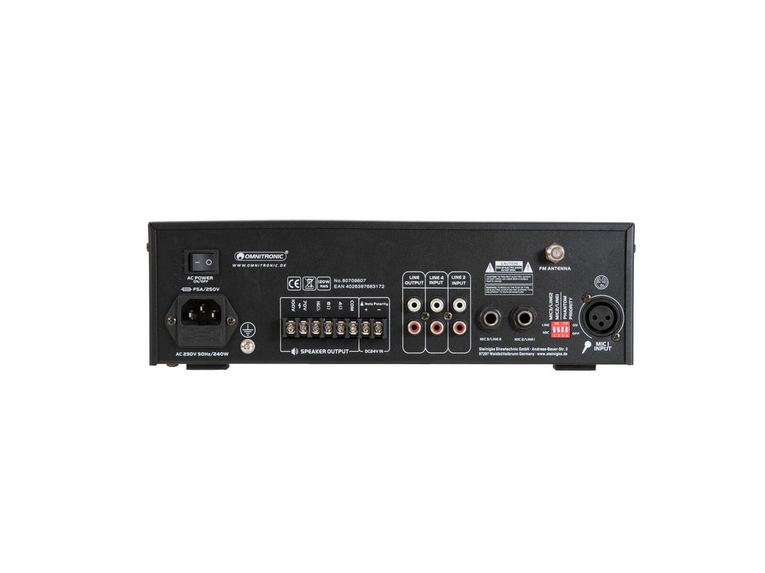OMNITRONIC CPE-120P PA-sekoitusvahvistin