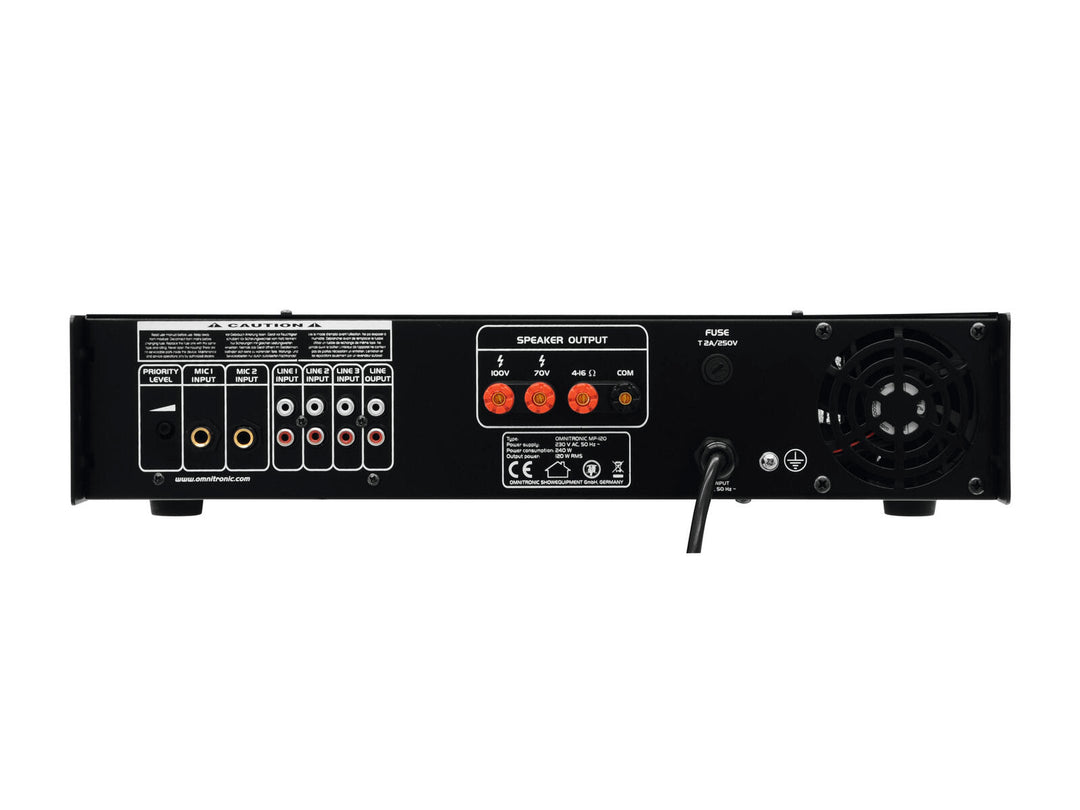 OMNITRONIC MP-120 PA-miksausvahvistin