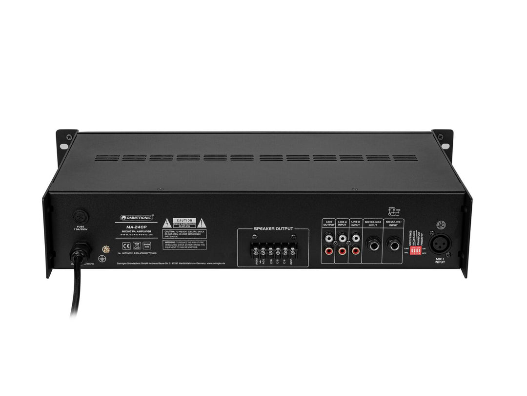 OMNITRONIC MA-240P PA-miksausvahvistin