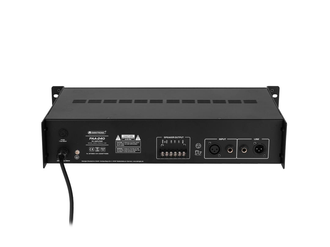 OMNITRONIC PAA-240 PA-vahvistin