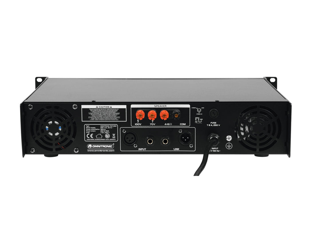 OMNITRONIC PAP-650 PA Forstærker