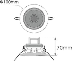 OMNITRONIC CS-2.5G kattokaiutin, kullanvärinen