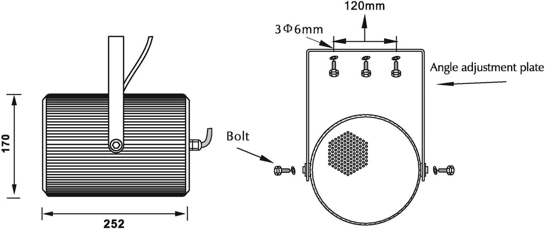 OMNITRONIC PS-20 Projector Kaiutin