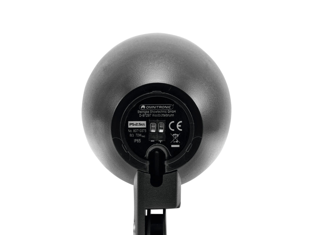 OMNITRONIC PS-2.5GS projektorikaiutin, musta, 2x