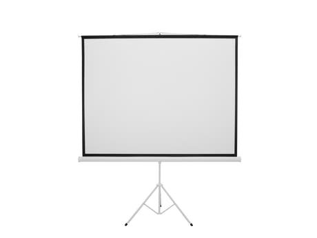 EUROLITE Projektorikäyttöinen valkokangas 4:3, 2x1,5m with stand