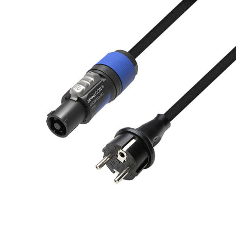 Adam Hall Cables 5 STAR PCON 0500 - Strømkabel | Neutrik powerCON® x CEE 7/7 med Titanex®-ledning | 5 m