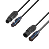 Adam Hall Cables 5 STAR H TCON 5D 0150 – hybridkabel | strøm og DMX | Neutrik® 5-polet XLR x TRUE1® | 1,5 m