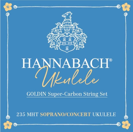 Hannabach 235MHT Goldin kielisarja sopraano- ja konserttiukulelelle