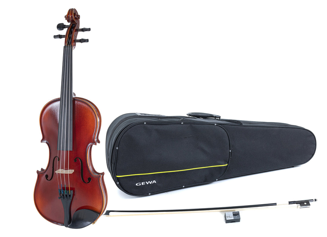 GEWA Violin Ideale - 4/4 lefthand (Valmis soitettavaksi sis. shaped case, carbon bow, Larsen Aurora -kielet, kuljetussuojattu)