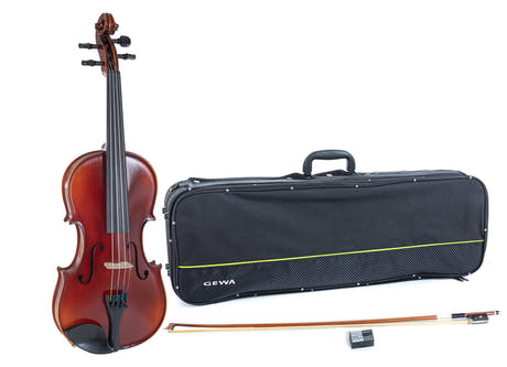 GEWA Violin Ideale - 4/4 (Käyttövalmis, sisältää viulukotelon, Massaranduba-jousen, Larsen Aurora -kielet, kuljetusvarmistettu)