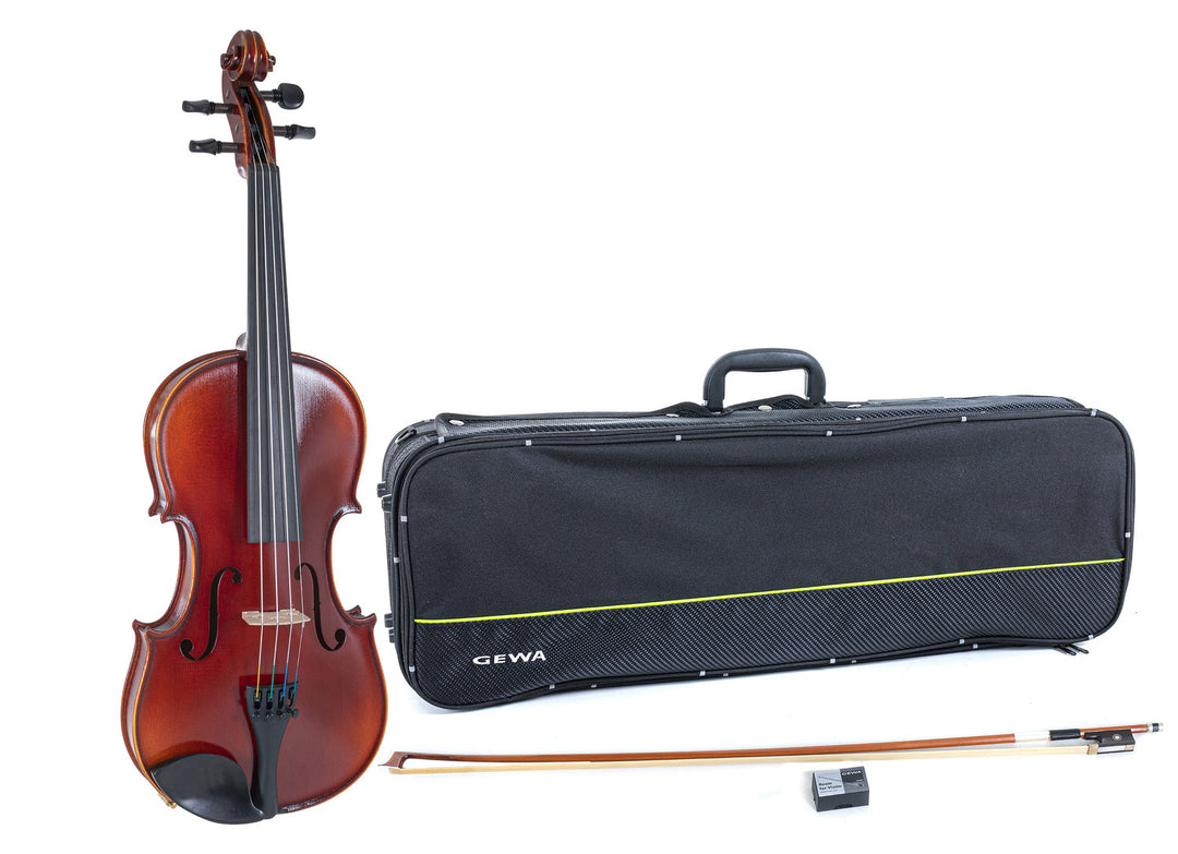 GEWA Violin Ideale - 4/4 (Käyttövalmis, sisältää viulukotelon, Massaranduba-jousen, Larsen Aurora -kielet, kuljetusvarmistettu)