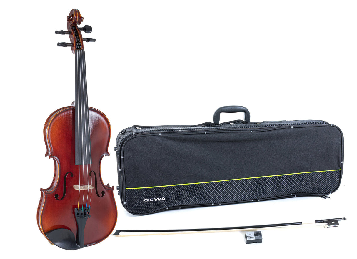 GEWA Violin Ideale - 1/4 (Ready to play incl. violin case, carbon bow, Larsen Aurora strings, transport-secured)