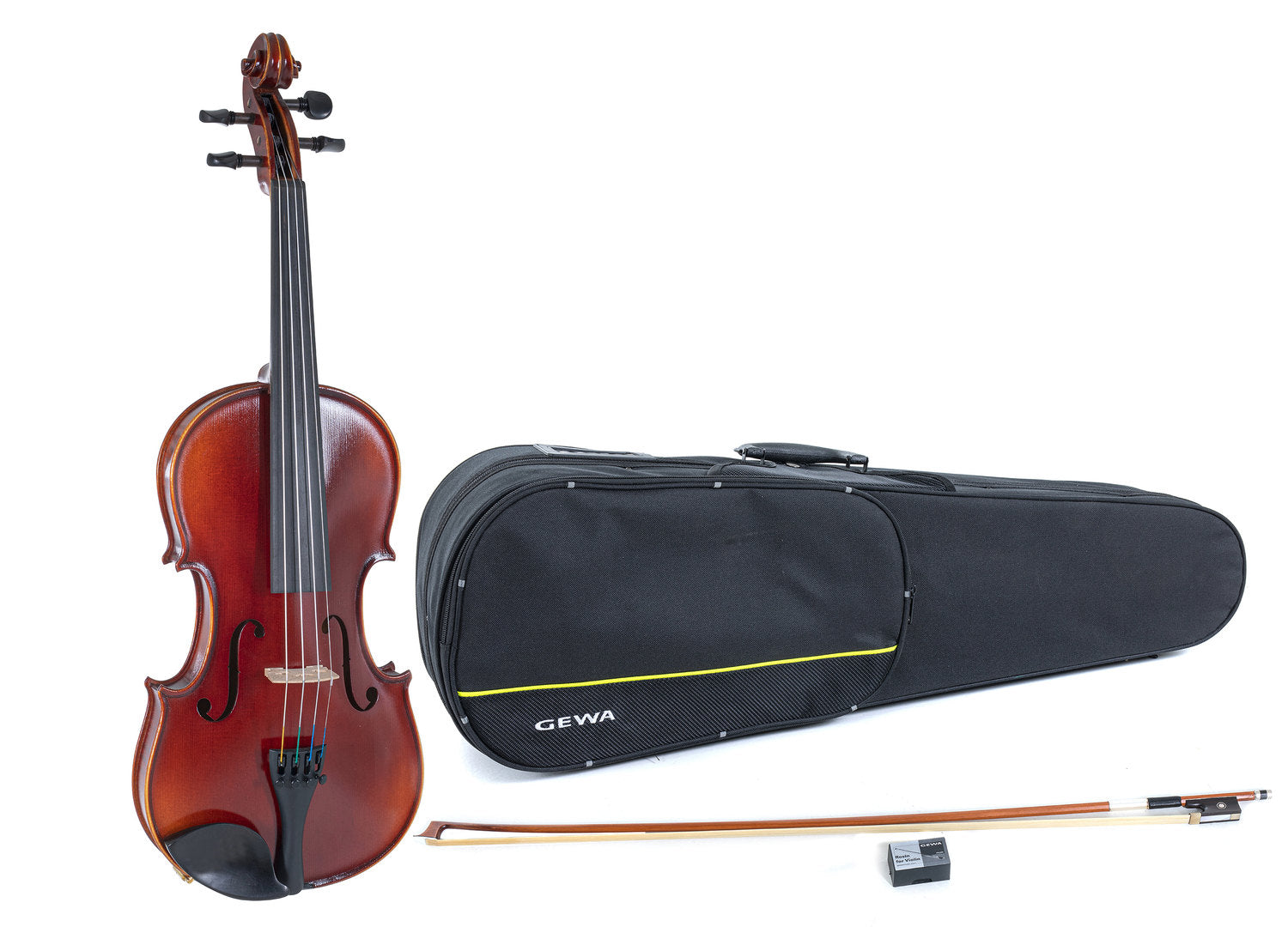 GEWA Violin Ideale - 1/2 (Set up with Wittner fine tuning tailpiece incl. shaped case, Massaranduba bow, Larsen Aurora strings)