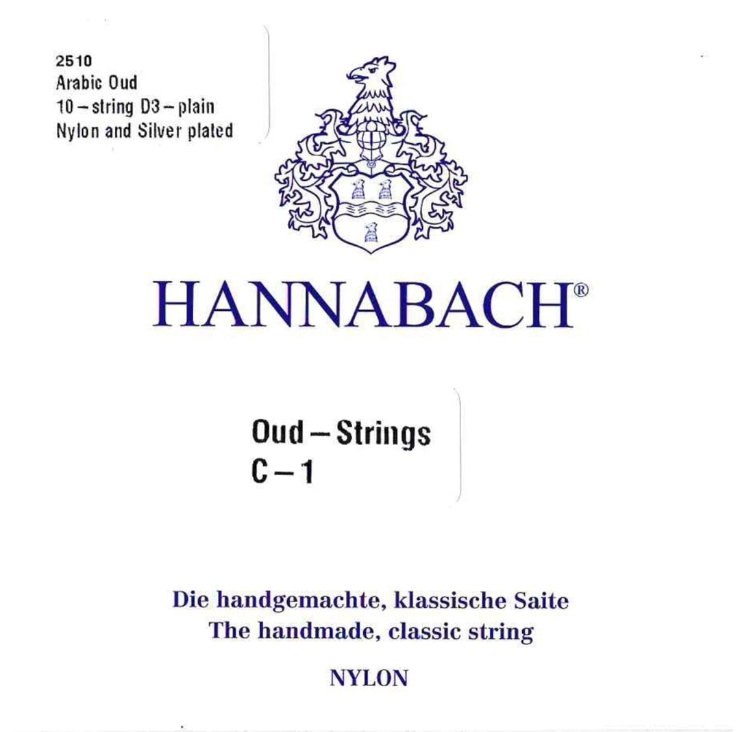 Hannabach Oudin kielet Arabic Aoud Nylon - 10-kielinen (2510)