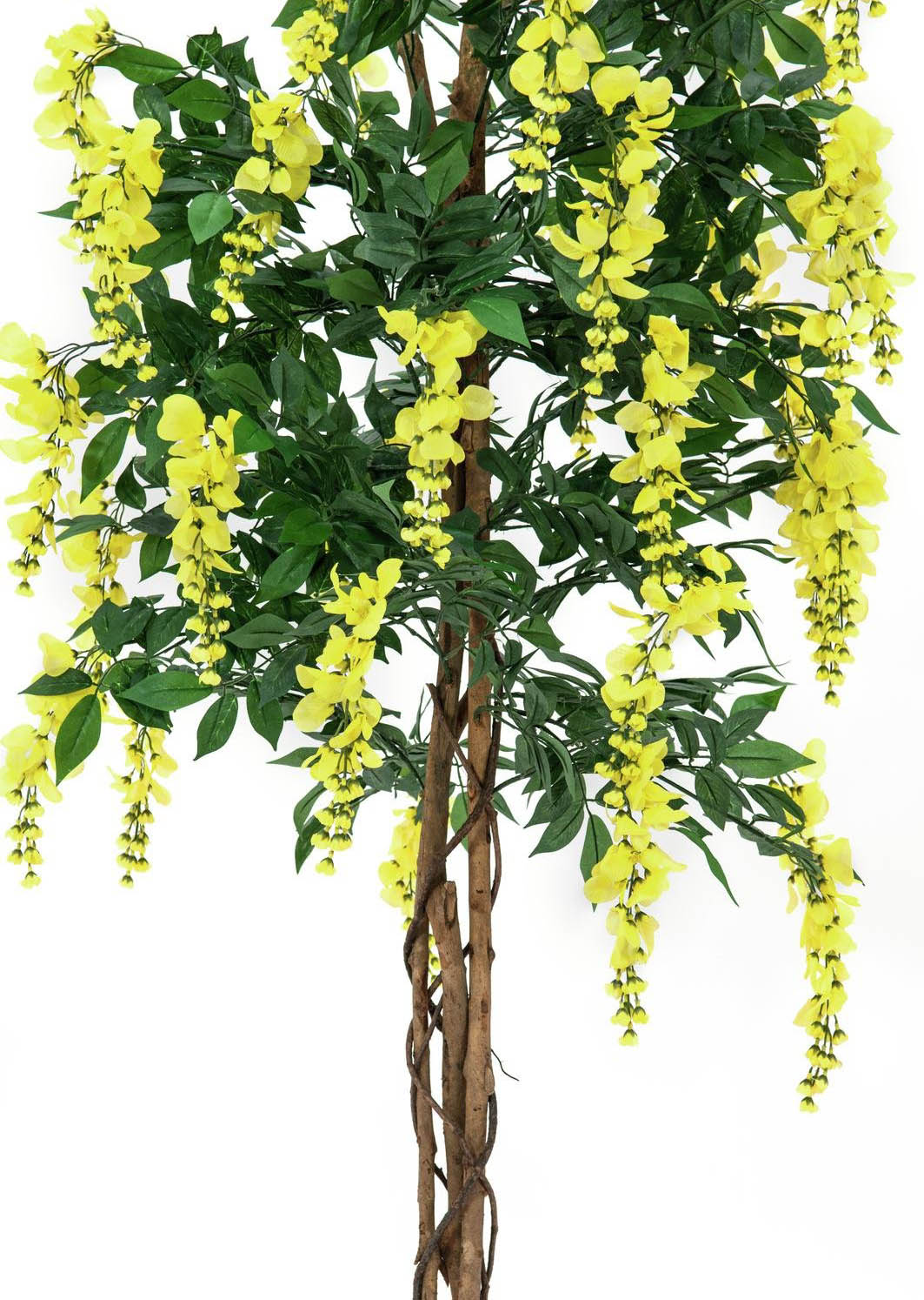 Keinotekoinen Sinisade (Keltainen, 150cm)
