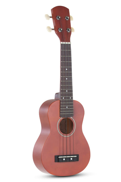 Miguel Almeria Player Pack, punaruskea sopraanoukulele gig bag -laukulla