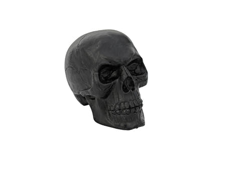 Kranie i plast, sort, 16 cm