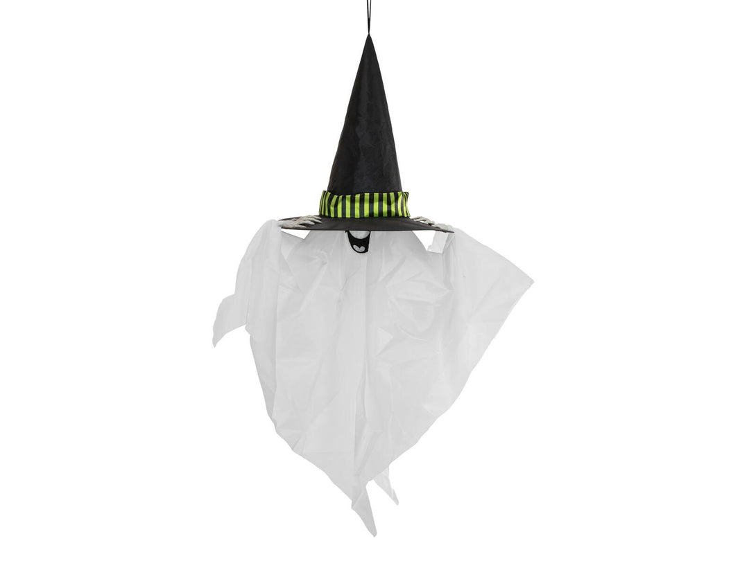 Halloween-figur svævende spøgelse, animeret, 110 cm