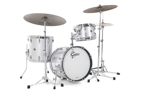 Gretsch USA Brooklyn -lattiatom 14" x 12", Silver Sparkle