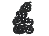Halloween-silhuet græskar, sort, 82 cm