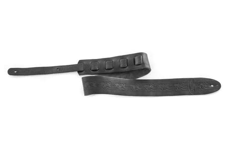 Ovation Premium -nahkainen kitararemmi, Leaf, Black