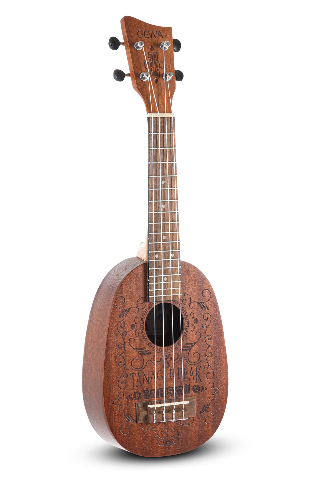 GEWA Pineapple Ukulelet Manoa K-PA-WHISKY - Soprano (Sapelli matt)