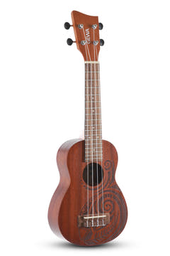 GEWA Soprano-ukulele Manoa Tattoo - Soprano (Maori Design)