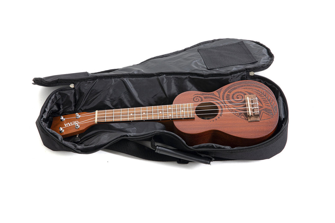 GEWA Soprano-ukulele Manoa Tattoo - Soprano (Maori Design)