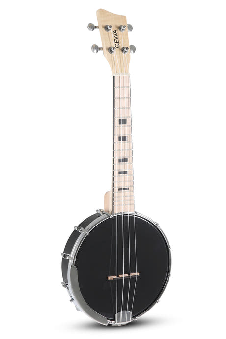 GEWA Banjot Ukulele Manoa - Banjo-Ukulele Concert (Black)