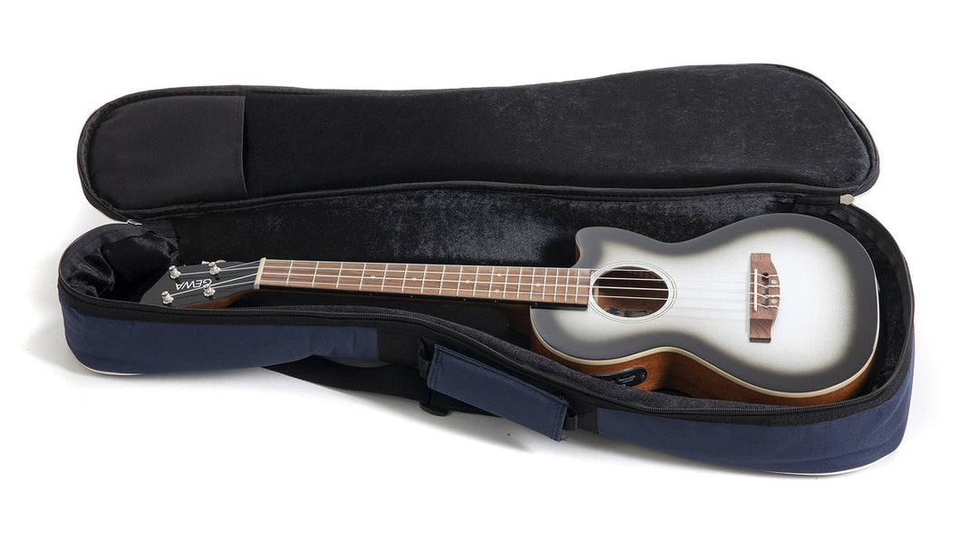 GEWA Tenor E-Acoustic Ukulelet Manoa Roadie – E-A Tenor (Silver Shadow)