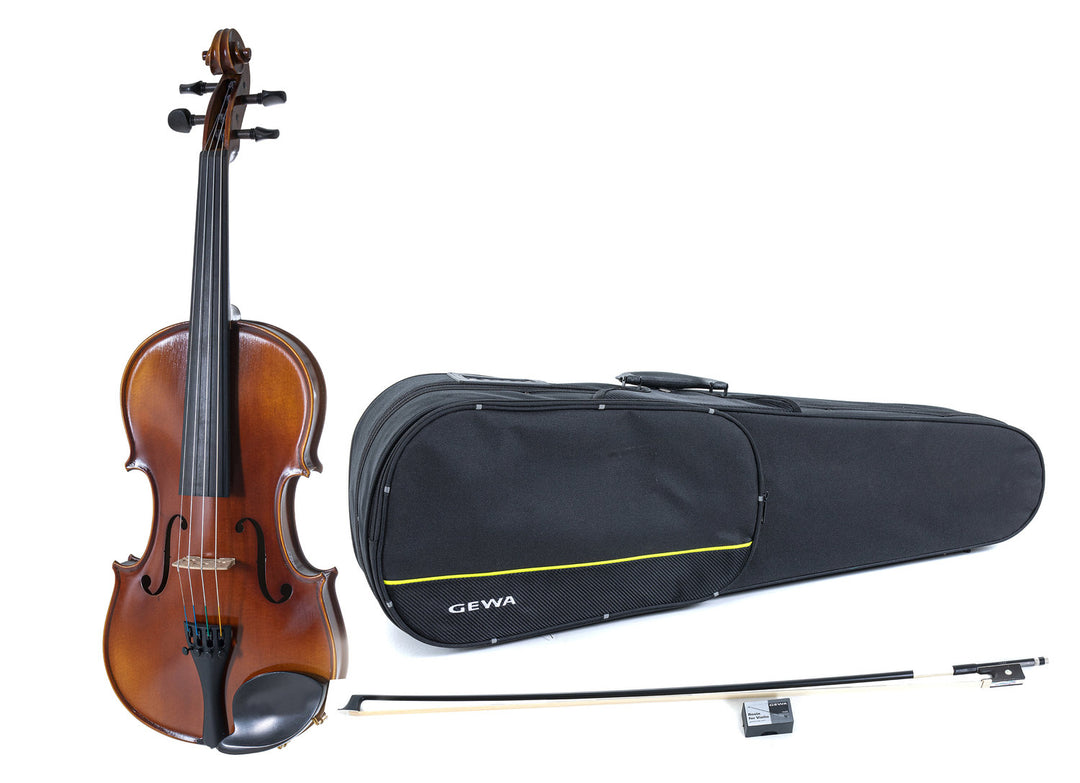 GEWA Violin Allegro - 4/4 lefthand (Valmis soitettavaksi inkl. shaped case, carbon bow, Larsen Aurora strings, transport-secured)