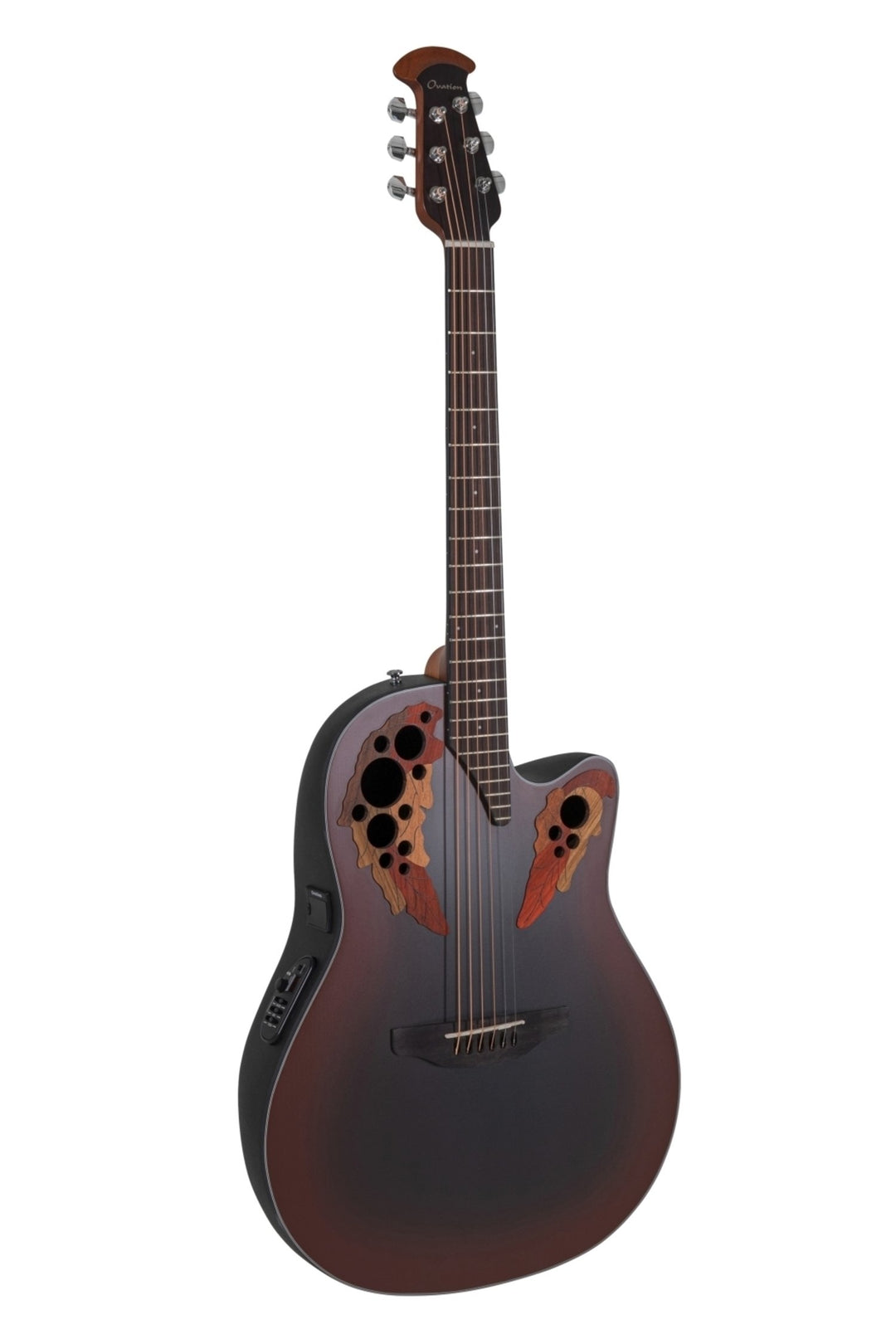 Ovation E-Acoustic Kitarat Celebrity Elite Mid Cutaway - Reverse Red Burst (CE44-RRB-G)